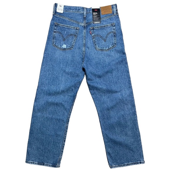 Levi’s Ribcage Straight Ankle Distressed High Rise Jeans NWT Sz 30 x 27 - Picture 2 of 15